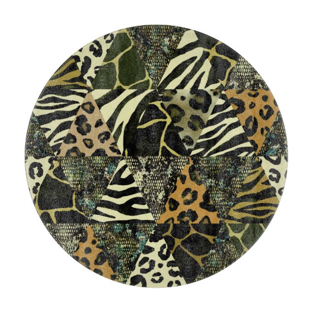 Patchwork Safari: Watercolor Animal Print. (Framsidan)