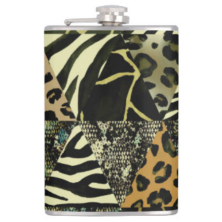 Patchwork Safari: Watercolor Animal Print. Fickplunta