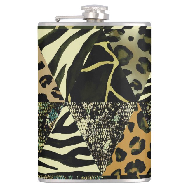 Patchwork Safari: Watercolor Animal Print. Fickplunta (Framsidan)