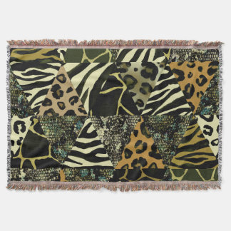 Patchwork Safari: Watercolor Animal Print. Filt