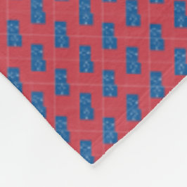 Patchwork Samoa Flagga Mönster Fleecefilt