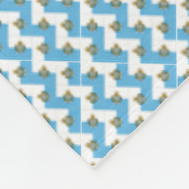 Patchwork San Marino Flagga Mönster Fleecefilt