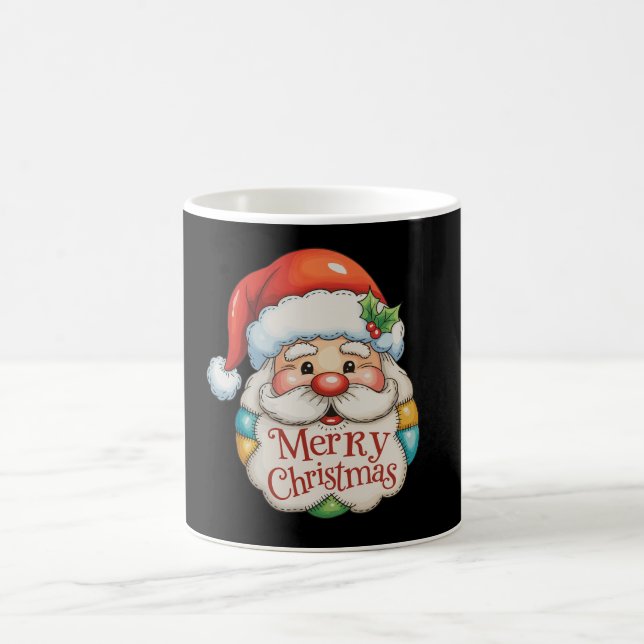 Patchwork Santa God jul Preppy Julafton Kaffemugg (Center)