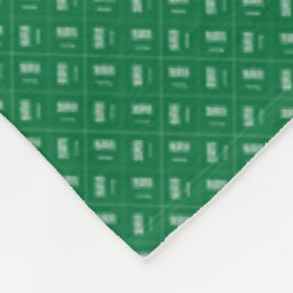 Patchwork Saudiarabien Flagga Mönster Fleecefilt