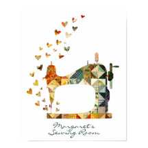 Patchwork Sewing Maskin Hearts