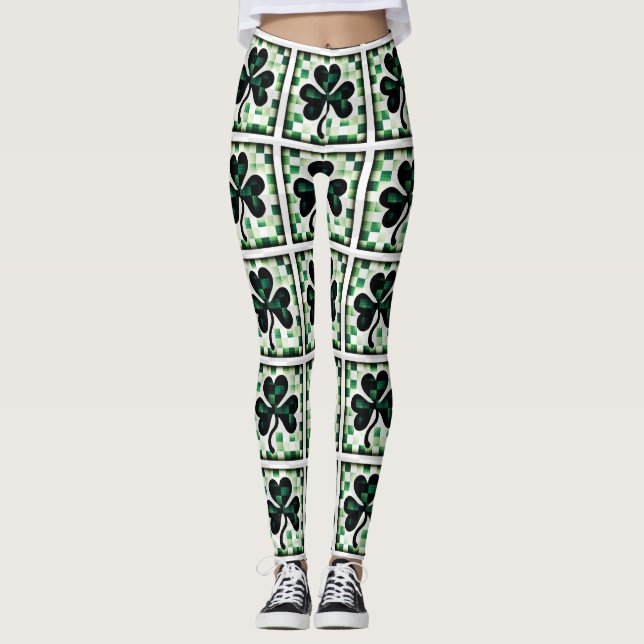 Patchwork Shamrock Leggings (Framsida)
