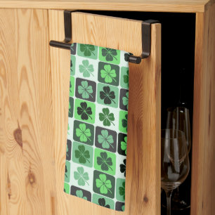 Patchwork Shamrocks Kökshandduk