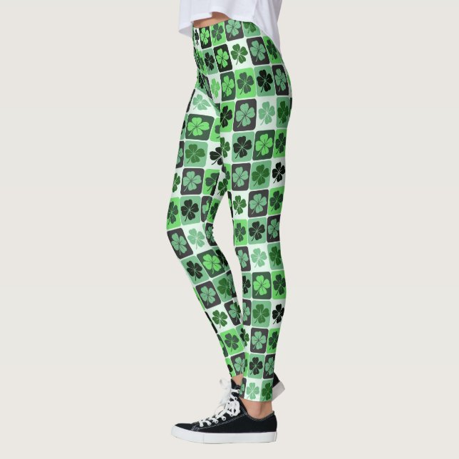 Patchwork Shamrocks Leggings (Vänster)