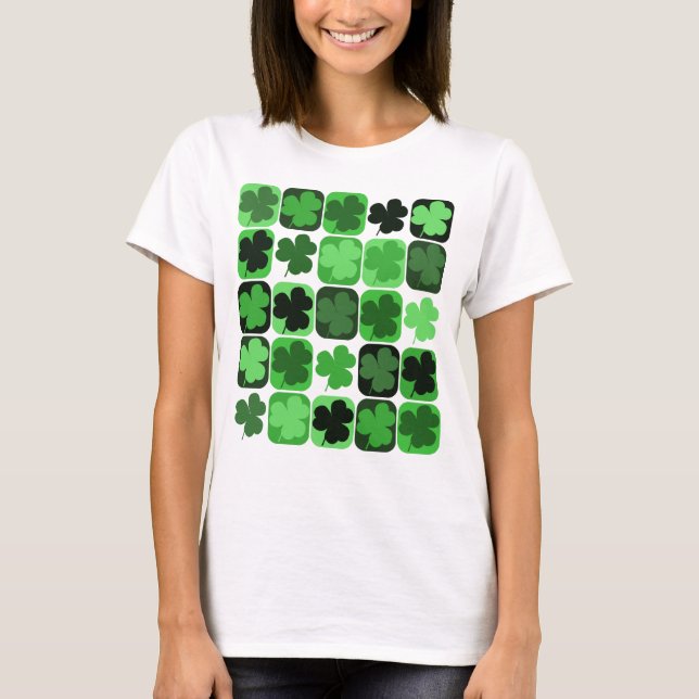 Patchwork Shamrocks Tee (Framsida)