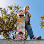 Patchwork Skateboard Girl<br><div class="desc">Gör den här skateboard till din egen genom att lägga till texten. Om du vill komma åt avancerad redigering går du till "Anpassa den här verktygen" och klickar på "Information", rulla ner och tryck på länken "klicka för att anpassa ytterligare". Perfekt för Tillfälle som födelsedag eller Studenten, för utomhusskateboarder som...</div>