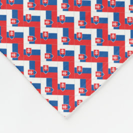Patchwork Slovakia Flagga Mönster Fleecefilt