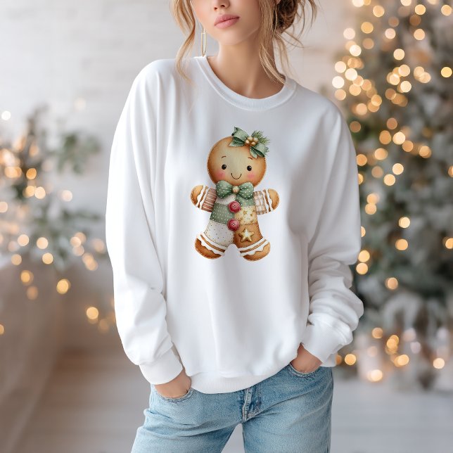 Patchwork Snömannen Jul T Shirt (Skapare uppladdad)