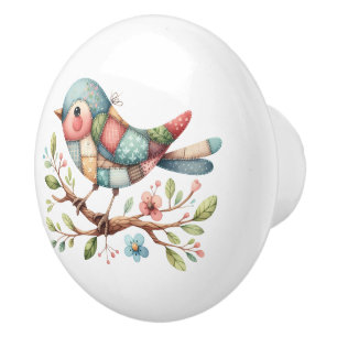 Patchwork Songbird on Blooming Gren Knopp