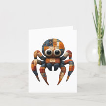 Patchwork Spider Hälsning Card
