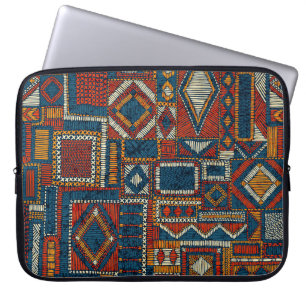 Patchwork Stil Embroeded Vintage Print Laptop Fodral