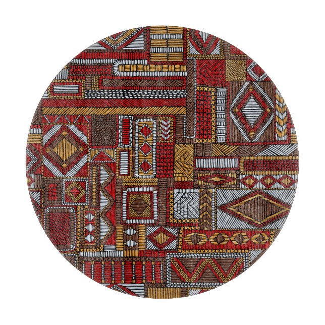 Patchwork Stil Embroied Ethnic Print (Framsidan)