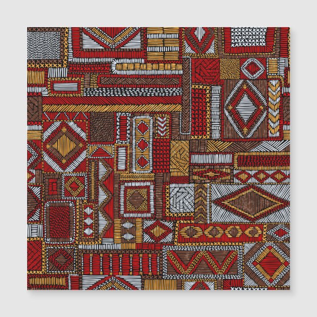 Patchwork Stil Embroied Ethnic Print (Framsida)
