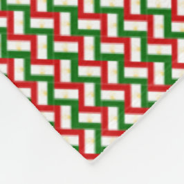 Patchwork Tadzjikistan Flagga Mönster Fleecefilt