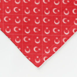 Patchwork Turkey Flagga Mönster Fleecefilt