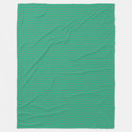 Patchwork Turkmenistan Flagga Mönster Fleecefilt