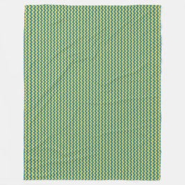 Patchwork Ukraina Flagga Mönster Fleecefilt