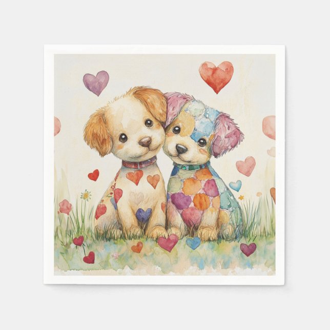 Patchwork Valps Valentine Pappersservett (Framsidan)