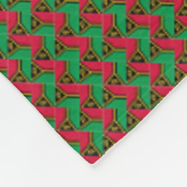 Patchwork Vanuatu Flagga Mönster Fleecefilt
