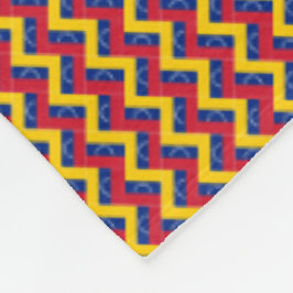 Patchwork Venezuela Flagga Mönster Fleecefilt