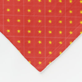 Patchwork Vietnam Flagga Mönster Fleecefilt