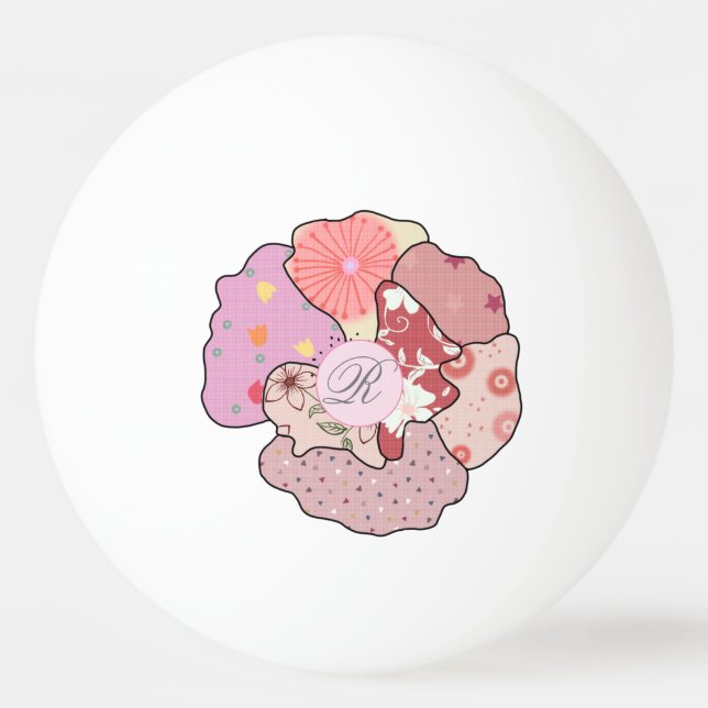 Patchworkblume, personalisiert   pingisboll (Framsidan)