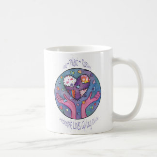 Patchworken bor att ge sig cirklar kaffemugg