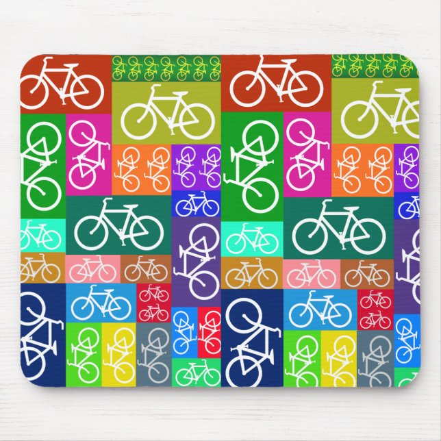 Patchworken cyklar konst musmatta (Framsidan)