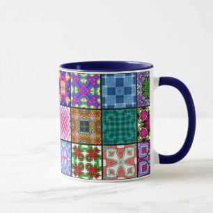 Patchworken kvadrerar muggen mugg