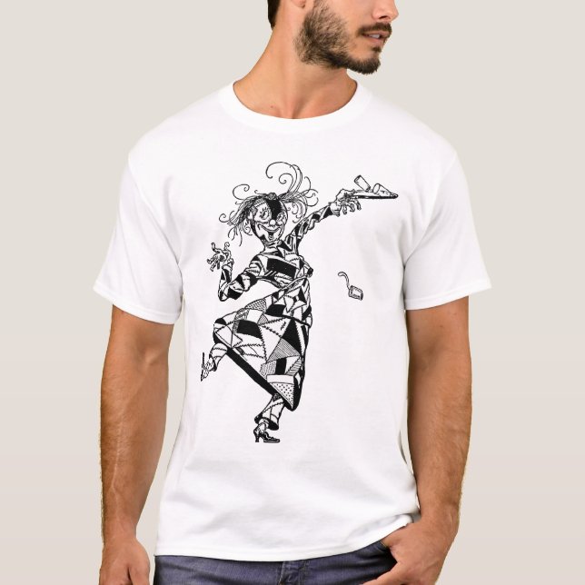 Patchworkflicka av uns t-shirt (Framsida)