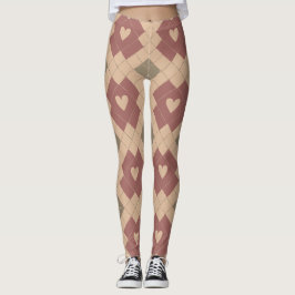 Patchworkhjärtans legging