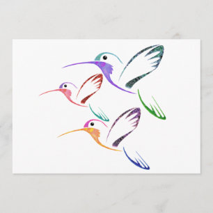 PatchworkHummingbirdTrio Inbjudningar