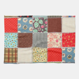 Patchworkkökshandduk 16" x 24", kökshandduk