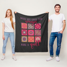Patchworkpresent för quilters fleecefilt
