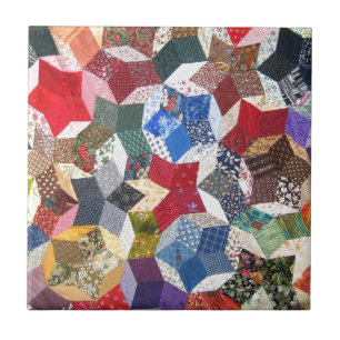 Patchworktäcke Kakelplatta