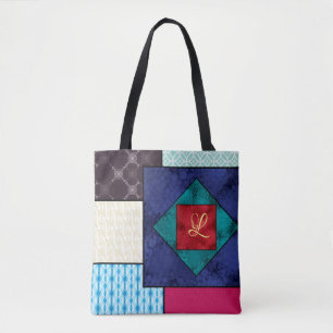 PatchworktäckeMonogram Tygkasse