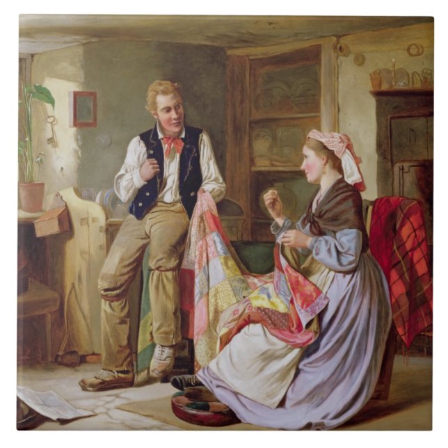 Patchworktäcket Kakelplatta (Framsidan)