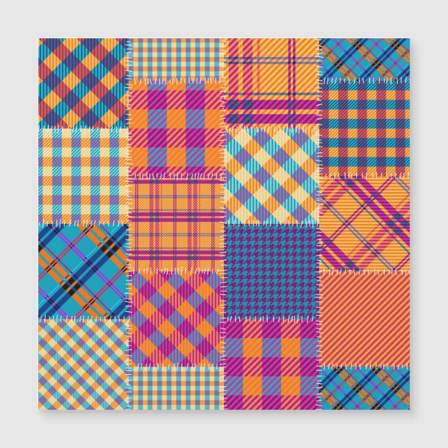 Patchworkteknik: sömlös vintage mönster. (Framsida)