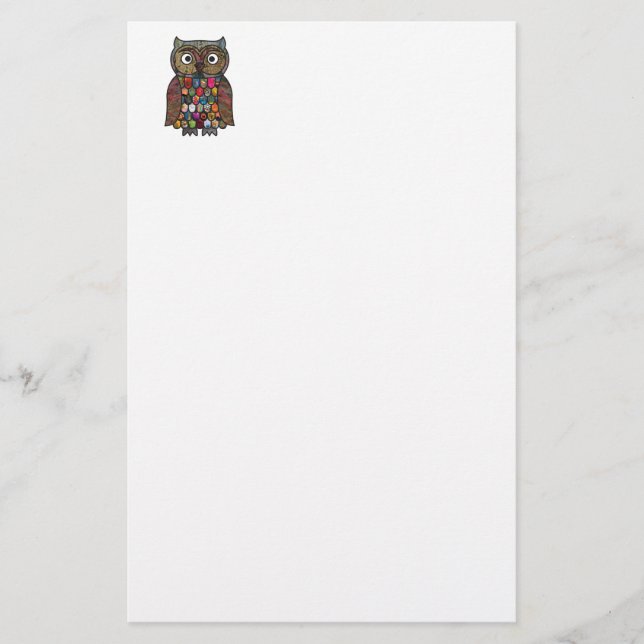 Patchworkuggla Brevpapper (Framsida)