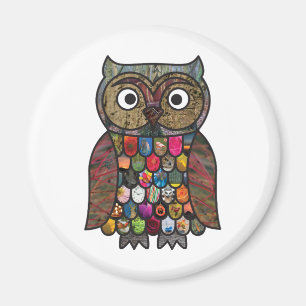 Patchworkuggla Magnet