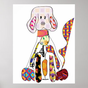 Patchworkvovveaffisch Poster