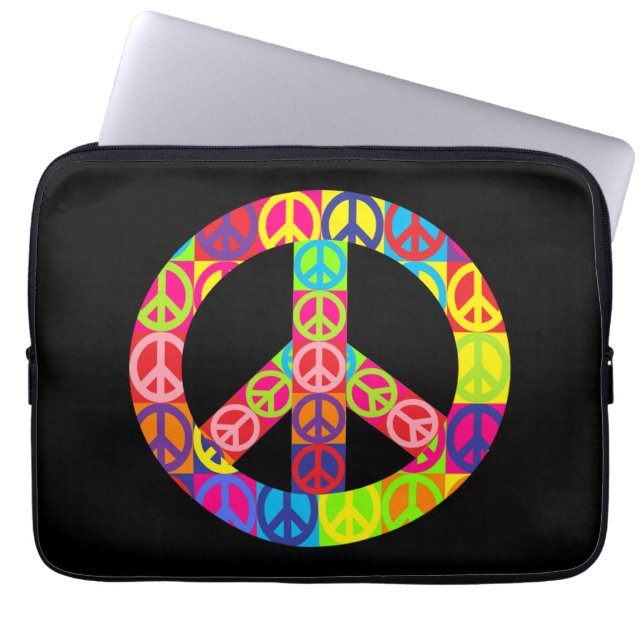 Patchy Peace Laptop Fodral (Framsidan)