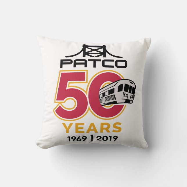 PATCO 50-årsdagen Dekorativ kudde (Framsida)