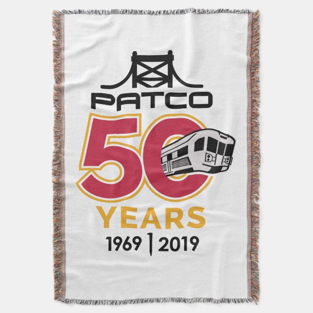 PATCO 50-årsjubiléet Begränsadare utgåva - Throw Filt (Framsidan Vertikal)