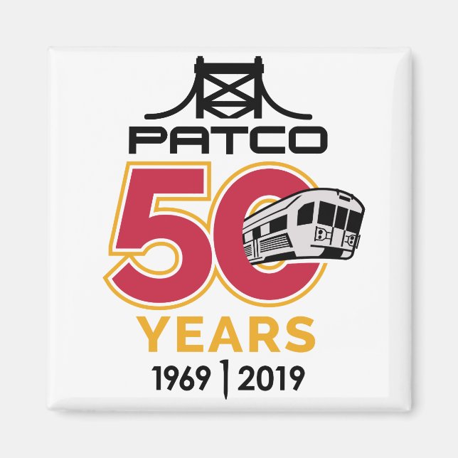 PATCO 50-årsjubileum Magnet (Framsidan)