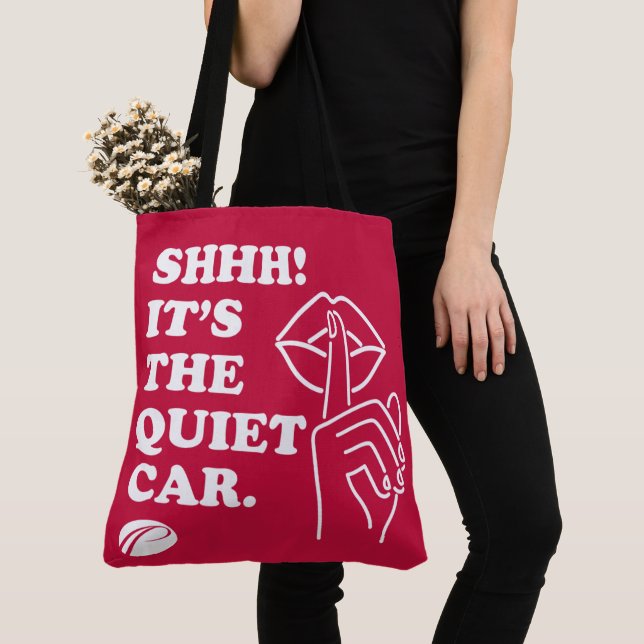 PATCO "Shh! Den tysta bilen" Tote Bag Tygkasse (Närbild)